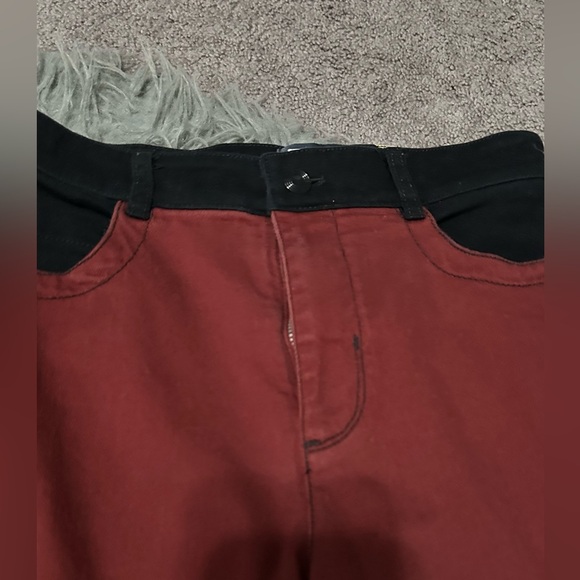 Maeve Colorblock straight jeans - Picture 6 of 9